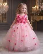 Pink Floral Tutu Dress