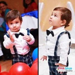 Baby boy romper with bow tie birthday party stylish cute formal outfit