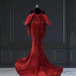 baby-girls-maroon-velvet-fish-cut-dress