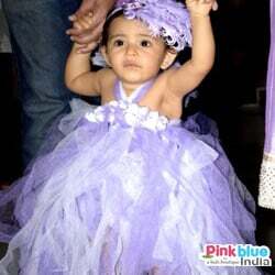 Blue tutu dress for newborn baby girl birthday party soft cute outfit