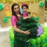 Matching Saree and Baby Gown