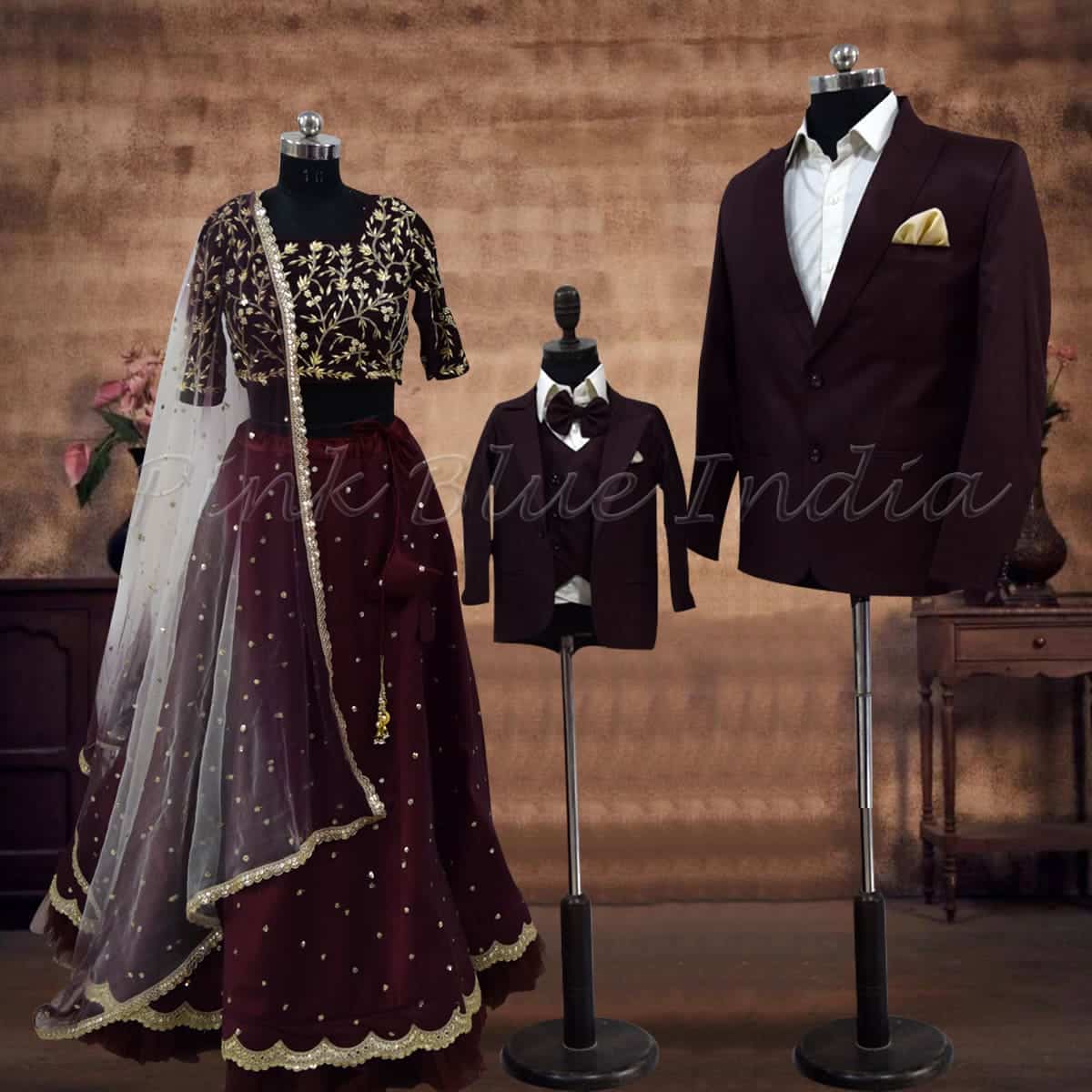 Family Coordinated Outfits for Wedding