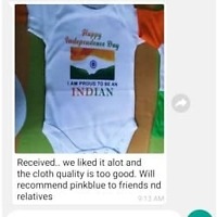 Indian Tri Color Baby Onesie