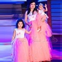 Mom and Daughter Matching Gown