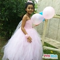Pink Floral Birthday Party Tutu Dress
