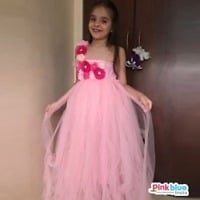 Pink Party Wear Flower Girl Tutu Dress