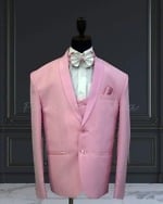 Baby boy pink coat suit designer outfit birthday party wear stylish formal