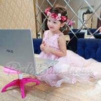 Pink Flower Girl Dress