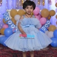 Blue Little Girl Princess Dress