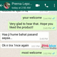 prerna-pinkblueindia-whatsapp-review