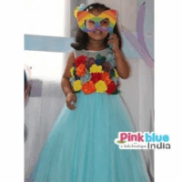 Rainbow Themed Party Wear Dress