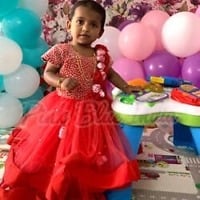Handwork Birthday Girls Gown