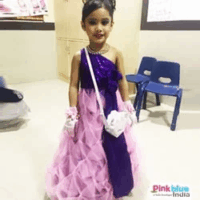 Satin Pink Cinderella Gloves
