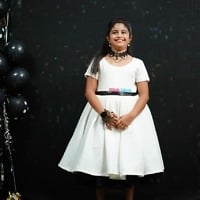 White Party Wear Frock