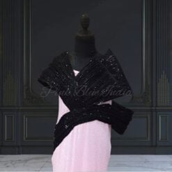 pink-black-baby-girls-party-wear-fish-cut-gown