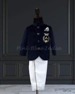 Boys royal blue jodhpuri suit, elegant wedding ethnic wear
