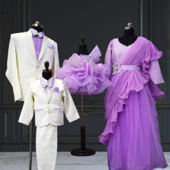 lavender-family-matching-outfits-for-weddings-celebrations