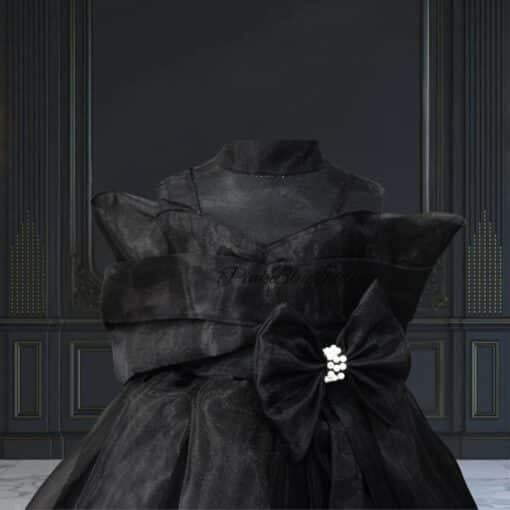 black-organza-party-wear-summer-dress-for-2-year-old-girl