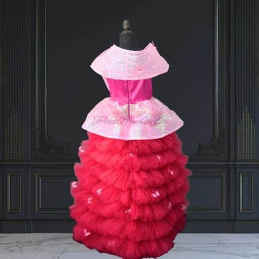 buy-premium-pink-high-low-structured-dress-for-girls