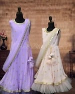 Sibling indo-western gown combo set, cute party wear