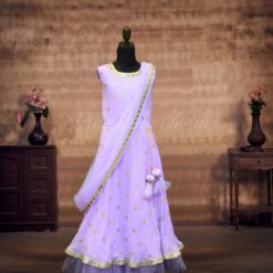 lavender-indo-western-weddings-gown-with-dupatta-for-girls