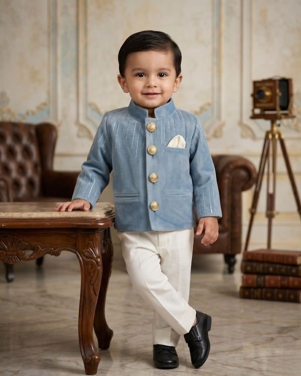 Dress your Little Prince in Royal Jodhpuri Suit