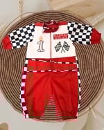 Buy Boys Racing Theme Jumpsuit Formula One Birthday Party Outfit Pink Blue India