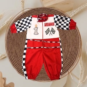 Buy Boys Racing Theme Jumpsuit Formula One Birthday Party Outfit Pink Blue India