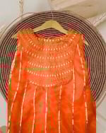 Buy Girls Orange Gota Patti Gown Dupatta Set Ethnic Wedding Outfit Pink Blue India
