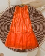 Buy Girls Orange Gota Patti Gown with Dupatta Wedding Festive Wear Pink Blue India