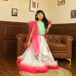 wedding-wear-crop-top-with-ruffled-skirt-for-girls