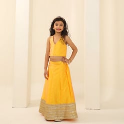 yellow-halter-neck-lehenga-for-wedding-girls-wear
