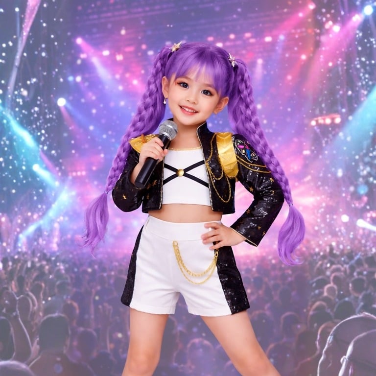 Custom K-Pop Demon Hunters Rumi birthday costume for kids by Pink Blue India