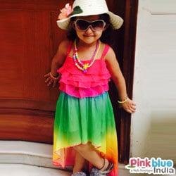 Baby Rainbow Colored Summery Dress