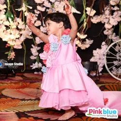 Baby Pink Hi-Low Birthday Dress