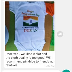 India independence day baby onesie