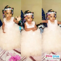 Peach Princess Party Dress