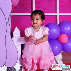 Baby Pink Net Little Princess Dress