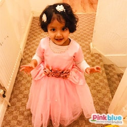 Pink Baby Girl Party Wear Dress