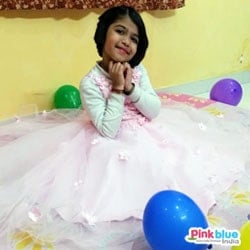 Pink Baby Girl Party Wear Frock