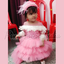 Girl Princess Layered Birthday Dress happy client diary pictures