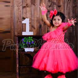 Pink Color Birthday Gown happy client diary photo